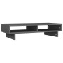 Monitor stand solid gray pine wood 60x27x14 cm by vidaXL, Computer bases and risers - Ref: Foro24-814001, Price: 36,24 €, Dis...