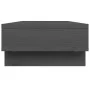 Monitorständer aus massivem grauem Kiefernholz 60x27x14 cm von vidaXL, Computersockel und -erhöhungen - Ref: Foro24-814001, P...