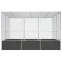 Jaula pájaros acero galvanizado antracita 302,5x324,5x211,5 cm de vidaXL, Pies y jaulas para pájaros - Ref: Foro24-171550, Pr...