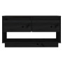 Mueble de TV de madera maciza de pino negro 74x34x40 cm de vidaXL, Muebles TV - Ref: Foro24-813843, Precio: 53,02 €, Descuent...