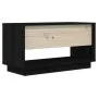 Massiver TV-Schrank aus schwarzem Kiefernholz, 74 x 34 x 40 cm von vidaXL, TV-Möbel - Ref: Foro24-813843, Preis: 52,51 €, Rab...
