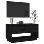 Solid black pine wood TV cabinet 74x34x40 cm by vidaXL, TV Furniture - Ref: Foro24-813843, Price: 52,51 €, Discount: %