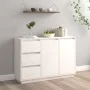 Sideboard aus massivem weißem Kiefernholz, 111 x 34 x 75 cm von vidaXL, Sideboards - Ref: Foro24-813805, Preis: 145,36 €, Rab...