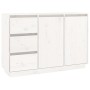Sideboard aus massivem weißem Kiefernholz, 111 x 34 x 75 cm von vidaXL, Sideboards - Ref: Foro24-813805, Preis: 146,93 €, Rab...