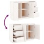 Aparador de madera maciza de pino blanco 111x34x75 cm de vidaXL, Aparadores - Ref: Foro24-813805, Precio: 147,32 €, Descuento: %