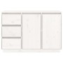 Sideboard aus massivem weißem Kiefernholz, 111 x 34 x 75 cm von vidaXL, Sideboards - Ref: Foro24-813805, Preis: 146,93 €, Rab...