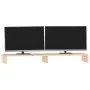 Solid pine wood monitor stand 100x27x10 cm by vidaXL, Computer bases and risers - Ref: Foro24-813949, Price: 27,68 €, Discoun...