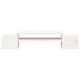 Solid white pine wood monitor stand 70x27.5x15 cm by vidaXL, Computer bases and risers - Ref: Foro24-813965, Price: 36,19 €, ...