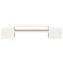 Solid white pine wood monitor stand 70x27.5x15 cm by vidaXL, Computer bases and risers - Ref: Foro24-813965, Price: 35,72 €, ...