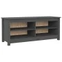 Shoe bench solid gray pine wood 110x38x45.5 cm by vidaXL, Shoe racks and shoe organizers - Ref: Foro24-813776, Price: 68,03 €...