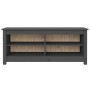 Shoe bench solid gray pine wood 110x38x45.5 cm by vidaXL, Shoe racks and shoe organizers - Ref: Foro24-813776, Price: 68,70 €...