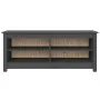 Shoe bench solid gray pine wood 110x38x45.5 cm by vidaXL, Shoe racks and shoe organizers - Ref: Foro24-813776, Price: 68,03 €...