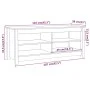 Shoe bench solid gray pine wood 110x38x45.5 cm by vidaXL, Shoe racks and shoe organizers - Ref: Foro24-813776, Price: 68,03 €...
