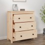 Sideboard aus massivem Kiefernholz, 70 x 35 x 80 cm von vidaXL, Sideboards - Ref: Foro24-813734, Preis: 118,25 €, Rabatt: %