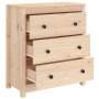 Solid pine wood sideboard 70x35x80 cm by vidaXL, Sideboards - Ref: Foro24-813734, Price: 118,25 €, Discount: %