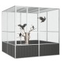 Vogelkäfig verzinkter Stahl anthrazit 213,5x217,5x211,5 cm von vidaXL, Füße und Vogelkäfige - Ref: Foro24-171549, Preis: 368,...