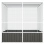 Galvanized steel bird cage in anthracite color, measuring 213.5x217.5x211.5 cm. by vidaXL, Feet and bird cages - Ref: Foro24-...
