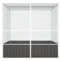 Galvanized steel bird cage in anthracite color, measuring 213.5x217.5x211.5 cm. by vidaXL, Feet and bird cages - Ref: Foro24-...
