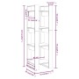 Solid pine wood shelf/space divider 41x35x125 cm by vidaXL, Bookcases and shelves - Ref: Foro24-813864, Price: 42,59 €, Disco...