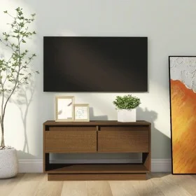 TV-Ständer Massivholz Kiefer honigbraun 74x34x40 cm von vidaXL, TV-Möbel - Ref: Foro24-813842, Preis: 45,11 €, Rabatt: %