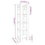 Honey brown wooden shelf/space divider 41x35x160 cm by vidaXL, Bookcases and shelves - Ref: Foro24-813872, Price: 50,58 €, Di...