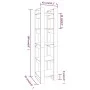 Honey brown wooden shelf/space divider 41x35x160 cm by vidaXL, Bookcases and shelves - Ref: Foro24-813872, Price: 50,58 €, Di...