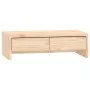 Solid pine wood monitor stand 50x27x15 cm by vidaXL, Computer bases and risers - Ref: Foro24-813954, Price: 34,71 €, Discount: %