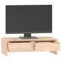 Solid pine wood monitor stand 50x27x15 cm by vidaXL, Computer bases and risers - Ref: Foro24-813954, Price: 34,71 €, Discount: %