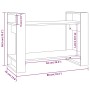 Pine wood gray shelf/space divider 80x35x56.5 cm by vidaXL, Bookcases and shelves - Ref: Foro24-813896, Price: 43,05 €, Disco...