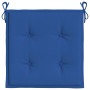 Cojines de silla de jardín 6 uds tela Oxford azul 40x40x4 cm