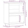 Mesa consola de madera maciza de pino blanco 60x34x75 cm de vidaXL, Aparadores - Ref: Foro24-813820, Precio: 57,60 €