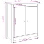 Aparador de madera maciza de pino 70x35x80 cm de vidaXL, Aparadores - Ref: Foro24-813719, Precio: 101,95 €, Descuento: %