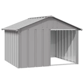 Hundehütte verzinkter Stahl grau 116,5x153x81,5 cm von vidaXL, Hundehütten - Ref: Foro24-171542, Preis: 98,16 €, Rabatt: %