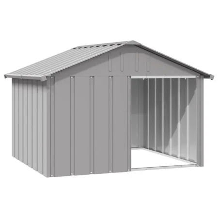Hundehütte verzinkter Stahl grau 116,5x153x81,5 cm von vidaXL, Hundehütten - Ref: Foro24-171542, Preis: 98,06 €, Rabatt: %