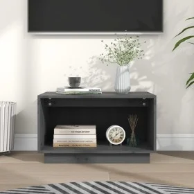 TV-Schrank aus massivem Kiefernholz, grau, 60 x 35 x 35 cm von vidaXL, TV-Möbel - Ref: Foro24-813826, Preis: 33,37 €, Rabatt: %