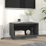 TV-Schrank aus massivem Kiefernholz, grau, 60 x 35 x 35 cm von vidaXL, TV-Möbel - Ref: Foro24-813826, Preis: 33,37 €, Rabatt: %