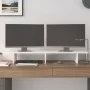 Monitorständer aus massivem weißem Kiefernholz, 100 x 27 x 15 cm von vidaXL, Computersockel und -erhöhungen - Ref: Foro24-813...