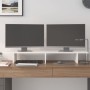 Monitorständer aus massivem weißem Kiefernholz, 100 x 27 x 15 cm von vidaXL, Computersockel und -erhöhungen - Ref: Foro24-813...