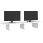 Monitorständer aus massivem weißem Kiefernholz, 100 x 27 x 15 cm von vidaXL, Computersockel und -erhöhungen - Ref: Foro24-813...