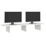 Monitorständer aus massivem weißem Kiefernholz, 100 x 27 x 15 cm von vidaXL, Computersockel und -erhöhungen - Ref: Foro24-813...