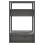 Regal/Raumteiler aus grauem Kiefernholz 41x35x57 cm von vidaXL, Bücherregale und Regale - Ref: Foro24-813856, Preis: 30,36 €,...