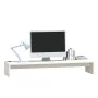 Monitorständer aus massivem Kiefernholz weiß 100x27x15 cm von vidaXL, TV-Möbel - Ref: Foro24-813930, Preis: 31,53 €, Rabatt: %