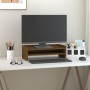 Solid pine wood monitor stand in honey brown color, measuring 50x24x16 cm. by vidaXL, Computer bases and risers - Ref: Foro24...