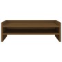 Solid pine wood monitor stand in honey brown color, measuring 50x24x16 cm. by vidaXL, Computer bases and risers - Ref: Foro24...