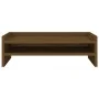 Solid pine wood monitor stand in honey brown color, measuring 50x24x16 cm. by vidaXL, Computer bases and risers - Ref: Foro24...