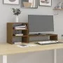 Monitor stand solid honey brown pine wood 81x20x30 cm by vidaXL, Computer bases and risers - Ref: Foro24-813997, Price: 32,65...