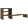 Monitor stand solid honey brown pine wood 81x20x30 cm by vidaXL, Computer bases and risers - Ref: Foro24-813997, Price: 32,65...
