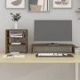 Monitor stand solid honey brown pine wood 81x20x30 cm by vidaXL, Computer bases and risers - Ref: Foro24-813997, Price: 32,65...