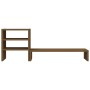 Monitor stand solid honey brown pine wood 81x20x30 cm by vidaXL, Computer bases and risers - Ref: Foro24-813997, Price: 33,11...