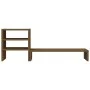 Monitor stand solid honey brown pine wood 81x20x30 cm by vidaXL, Computer bases and risers - Ref: Foro24-813997, Price: 32,65...